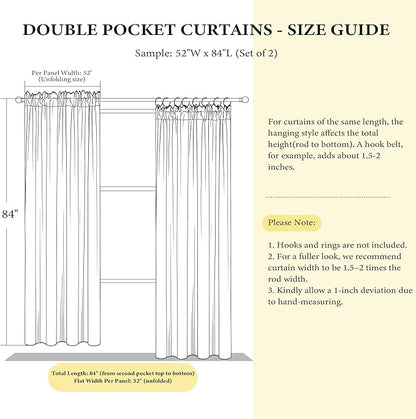 NICETOWN Super Soft Velvet Curtains 84 inches, Sound Reducing Cold Heat - Image 2