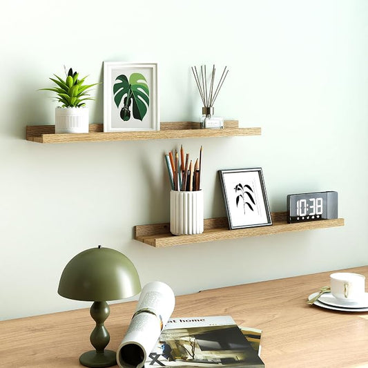 Floating Shelves for Wall Decor, Long Wall Mounted Storage Shelf for Bedroom - Image 2