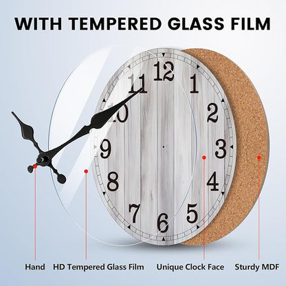 Wall Clock, Modern Wall Clocks Battery Operated, Silent Non Ticking Clock - Image 4