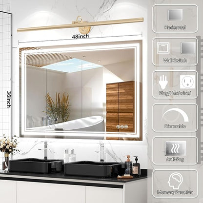 Ratsamee 48x36 Inch Led Mirror for Bathroom - Image 3