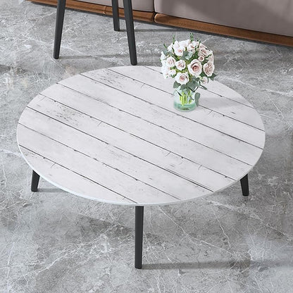 Abyssaly Wood Contact Paper White Gray 17.71" X 708.7" Self-Adhesive Removable - Image 5