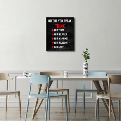 Pyradecor Large Inspirational Poster Black Framed Canvas Wall Art Motivational - Image 8