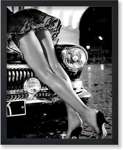Poster Master Sexy Legs on Classic Car Poster by PosterMaster