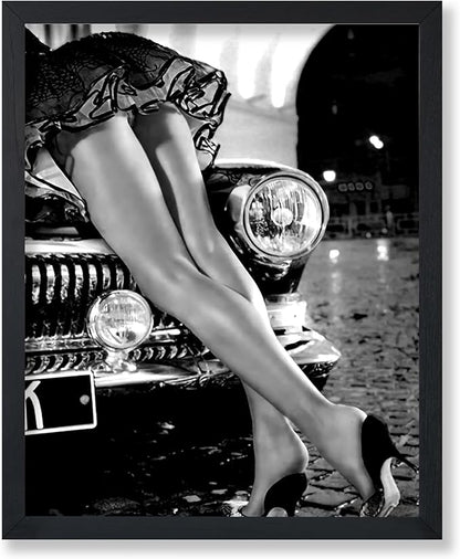 Poster Master Sexy Legs on Classic Car Poster by PosterMaster