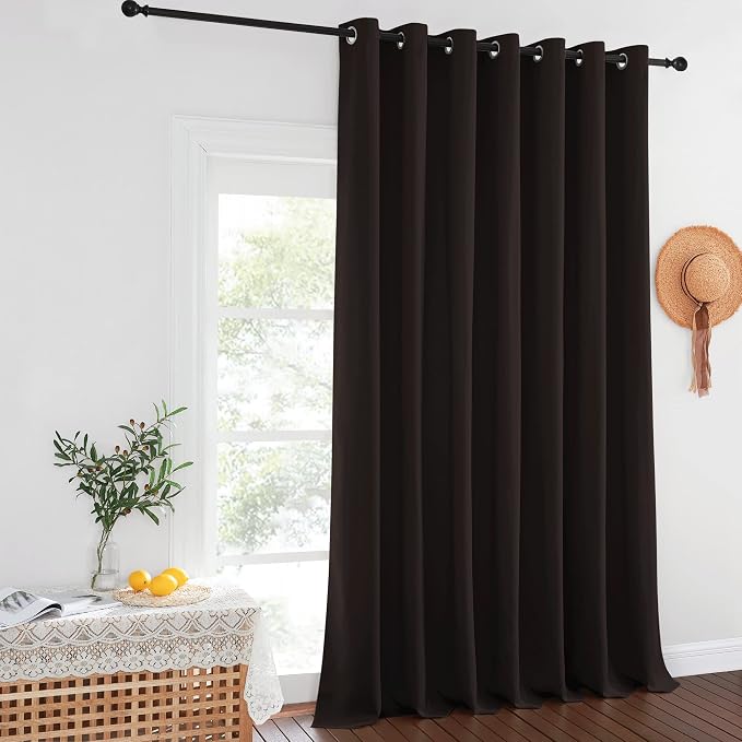 NICETOWN Patio Door Curtain Sound Blocking, Bedroom Privacy Room Divider Curtain - Image 8
