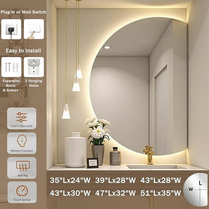Modern Smart Anti-Fog Bathroom Mirror - Image 2