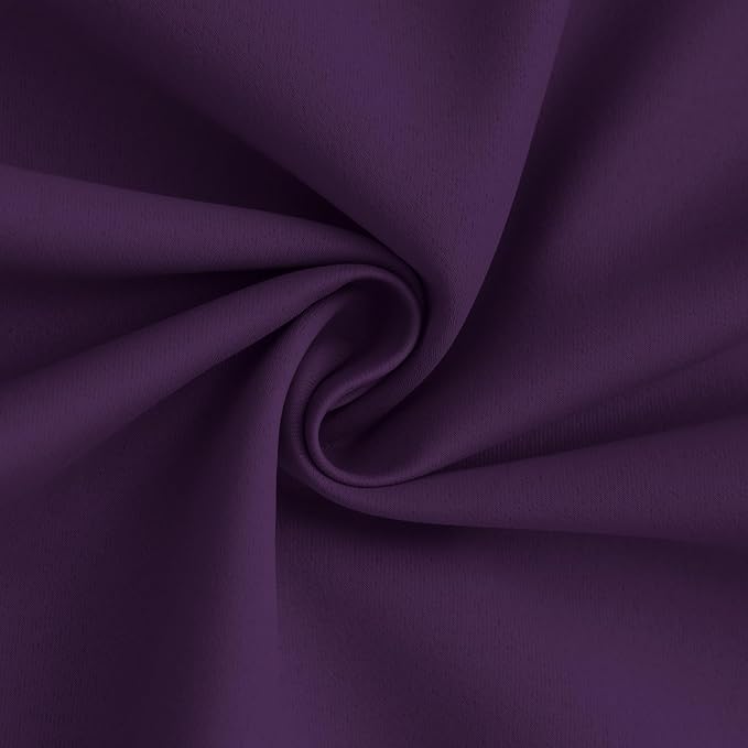 Yakamok 100% Blackout Curtain Panels 84 inches Cold and Light Blocking Drapes - Image 3