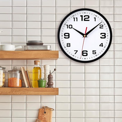 Silent Wall Clocks Battery Operated 12 Inch No Ticking Modern Analog Clock - Image 8