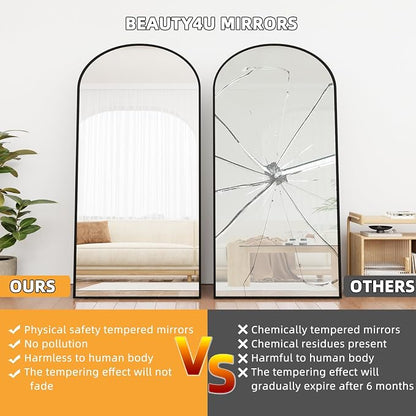 Beauty4U 79" x 39" Large Arched Full Length Mirror - Image 6