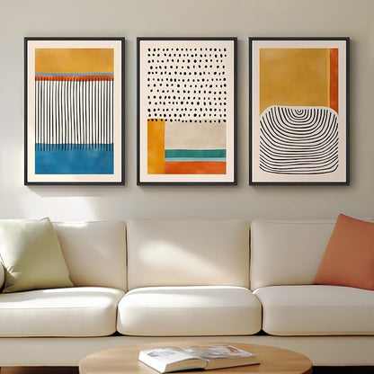 Framed Colorful Abstract Wall Art by Cuspin
