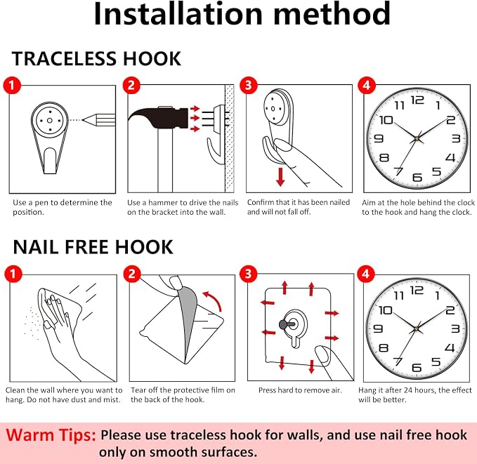 Modern Wall Clocks Battery Operated - Image 9