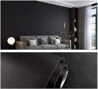 Yancorp 24"x120"Matte Black Contact Paper Peel and Stick Wallpaper Solid Teal - Image 3