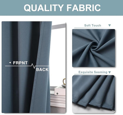 ChrisDowa Blackout Curtains 45 Inches Long - Image 3