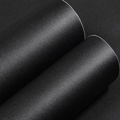 Yancorp 15.7"x787"/65.6 Feet Matte Black Peel and Stick Wallpaper Removable - Image 2