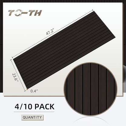 TO-TH Wood-Look Sound Panels, 4 Pack 47.2” x 23.6” Soundproof Wall Panels - Image 7