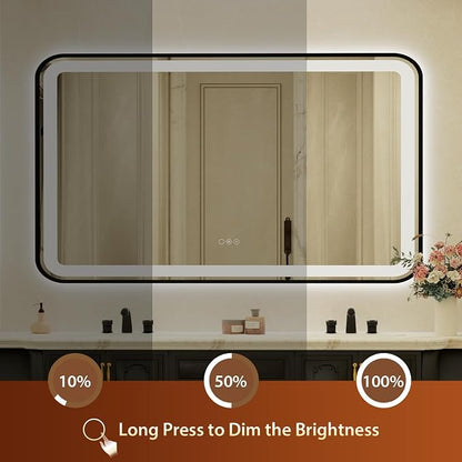 32x55 Inch LED Bathroom Mirror - Image 3