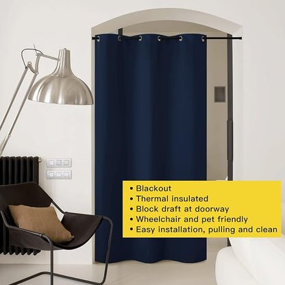 NICETOWN Doorway Curtain Room Divider Drape Screen Partitions, Vertical Blind - Image 8