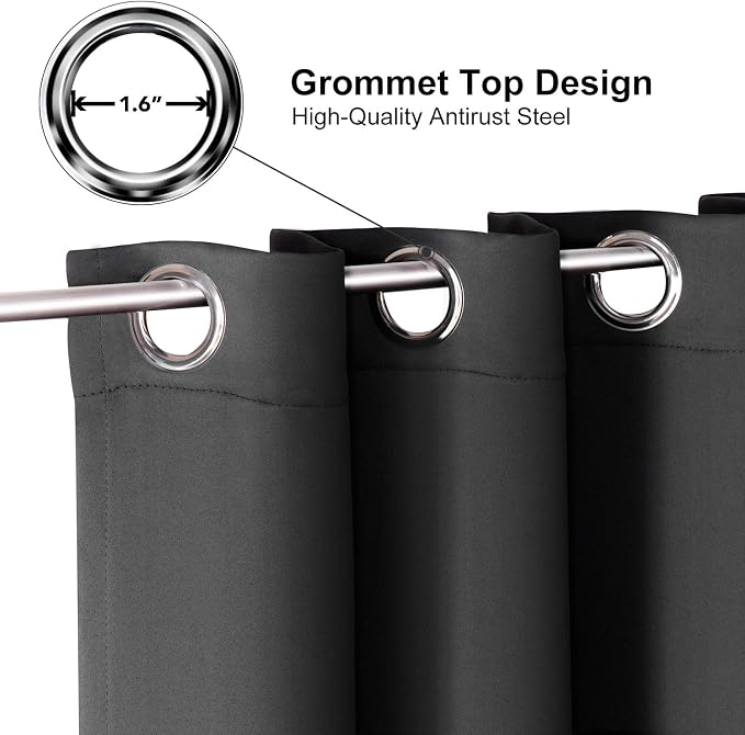 ChrisDowa Grommet Blackout Curtains - Image 2