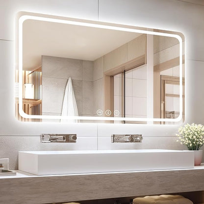 55" x 36" Led Bathroom Mirror by Lmsedf