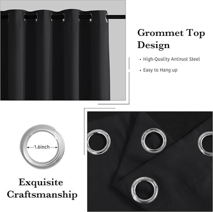 RYB HOME 100% Blackout Door Curtain - Image 6
