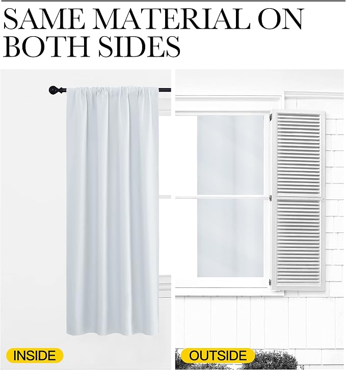 NICETOWN Kitchen Room Darkening Curtains - Image 6