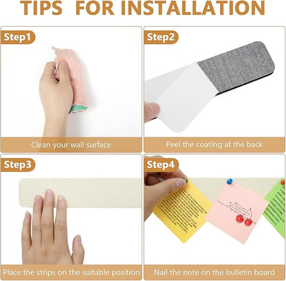 Felt Pin Board Bar Strips Bulletin Board - Image 7