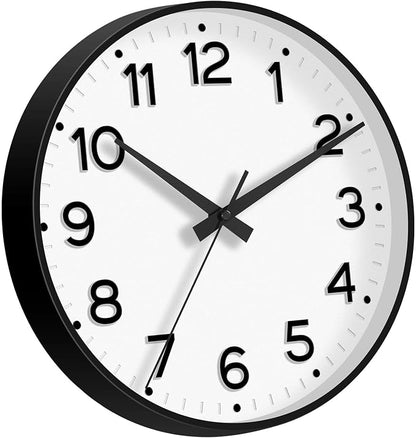Roymnie Wall Clock 10 Inch Silent Wall Clocks Battery Operated-Modern Non - Image 8