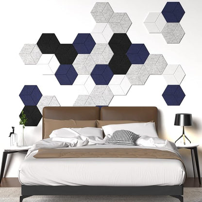 12 Pack Self-adhesive Acoustic Panels 12" X 10" X 0.4" -Sound Proof Foam Panels - Image 7