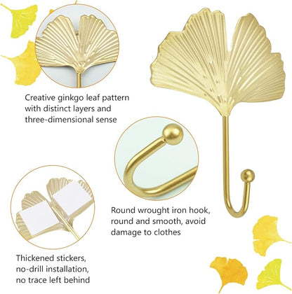 MOROBOR Self-Adhesive Leaves Iron Hook - Image 4