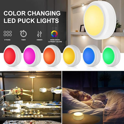 BLS LED Puck Lights with Remote Control, Wireless Under Cabinet & Closet - Image 7