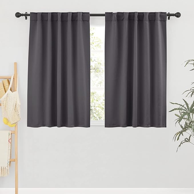 RYB HOME Small Window Curtains Blackout, Privacy Thermal Insulating Drapes by RYBHOME
