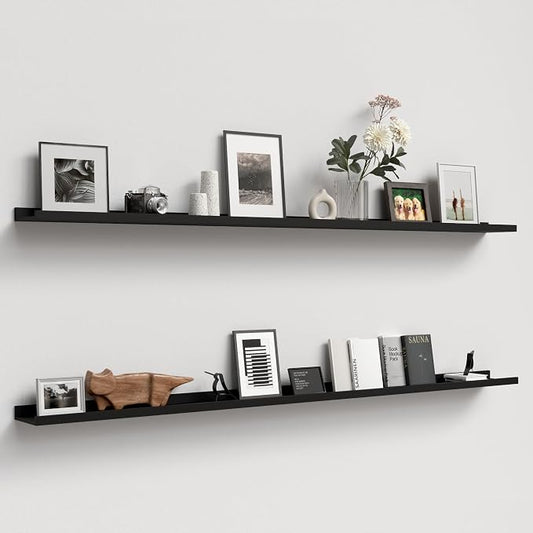 Boswillon 70.9 Inches Long Floating Shelves, 2 Set Modern Wall Shelf by Boswillon