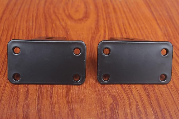 4 Pack - 3 inch Black Hidden L Shelf Bracket Iron Floating Shelf Brackets - Image 4