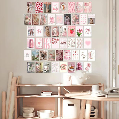 KBKBART 50Pcs Pink Coquette Room Decor Aesthetic Pictures, Cute Pictures Trendy - Image 4