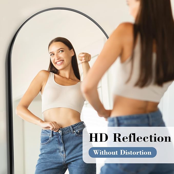 DUMOS 65"x24" Arched Full Length Mirror - Image 3