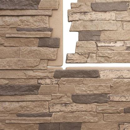 Ekena Millwork 49"W x 25 1/2"H x 1 1/4"D Acadia Ledge Stacked Stone, StoneWall - Image 5