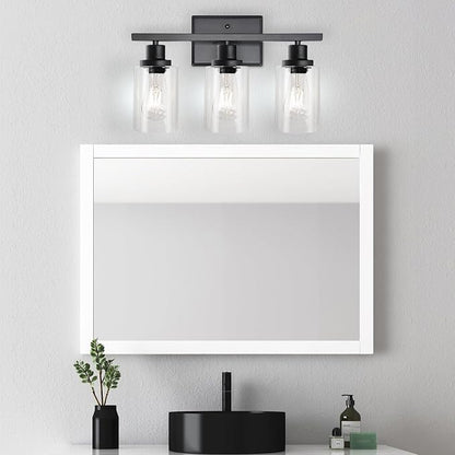 Ascher Bathroom Vanity Light Fixtures, 3 Light Wall Sconces Lighting - Image 7