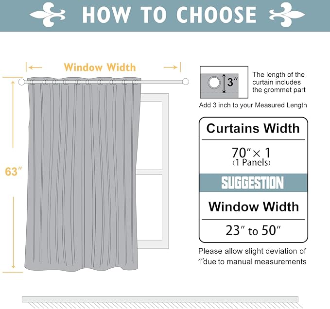 ChrisDowa Blackout Curtains 70 inches Wide - Image 5