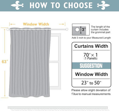 ChrisDowa Blackout Curtains 70 inches Wide - Image 5