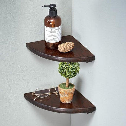 Corner Shelves, Floating Corner Shelf, Round End by Coamily