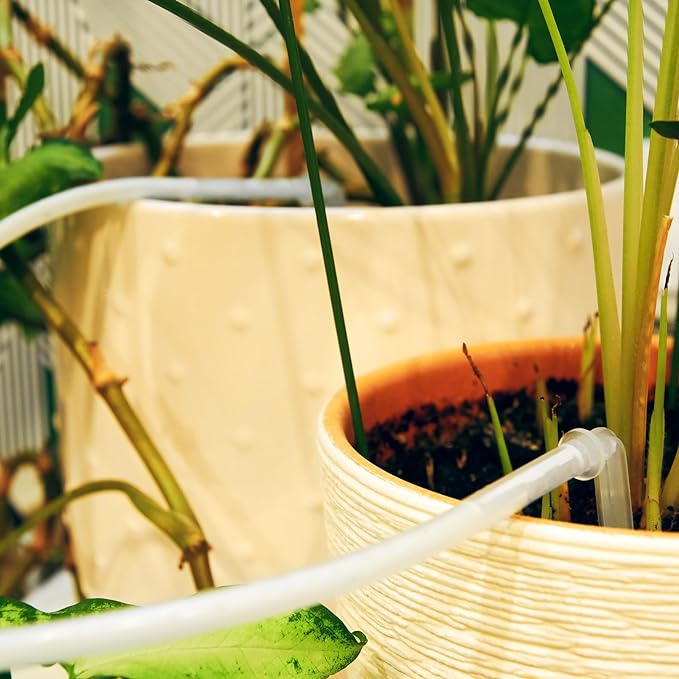 1/4" x 3/8" Clear Plastic PVC Tubing 5ft Flexible Vinyl Tube, [for Garden Irrigation, Water Hose, Fish Tank, Aquarium] - 6.4x9.5mm