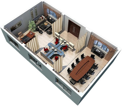 RYB HOME Room Divider Curtains Total Privacy Screen Thermal Insulated - Image 8