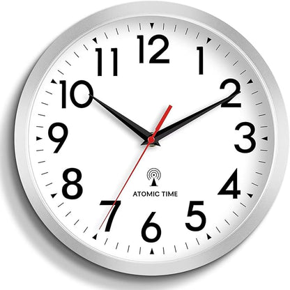 DAXSMY Atomic Wall Clock Analog 12 Inch Battery Operated Modern Decorative by DAXSMY