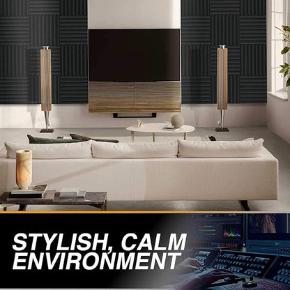 12 Pack Self-Adhesive Acoustic Panels 1 X 12 X 12 Inches - Image 5