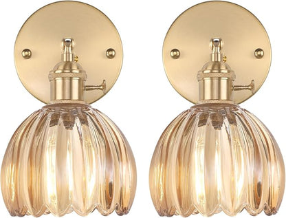 Shenmoyl Vintage Wall Sconces Set of 2 by Shenmoyl