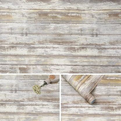 Wood Contact Paper Peel and Stick Wood Wallpaper Vinyl Decorative Plank Film by ArthomeWALLDECOR