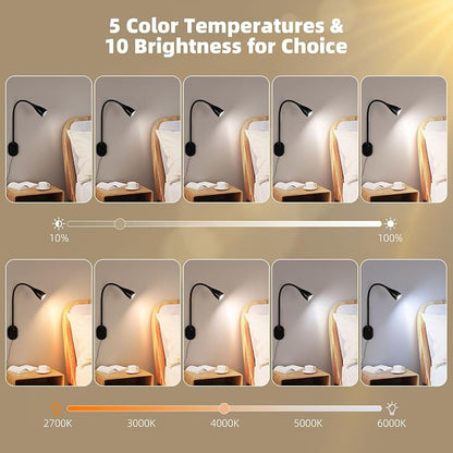 LiFMIRA Wall-Mounted LED Bedside Reading Light - Image 3