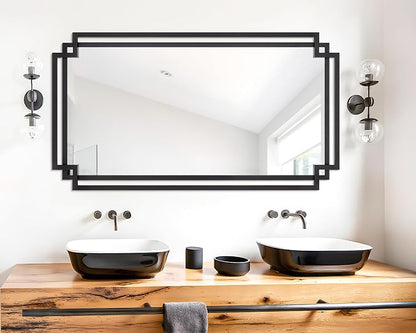 28" x 55" Living Room Mirror for Wall Decor, Large Decorative Mirror - Image 5