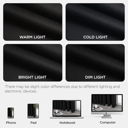 Joydeco Blackout Door Curtain for Doorway Privacy 96 Inches Long, Grommet - Image 8