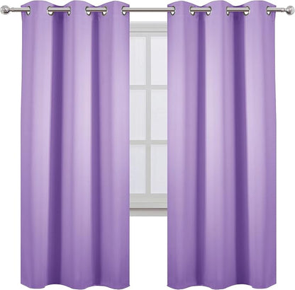 LEMOMO Lavender Thermal Blackout Curtains/42 x 72 Inch/Set of 2 Panels Room - Image 2